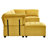 Modular Sectional Sofa U Shaped Modular Couch With Reversible Chaise Modular Sofa Sectional Couch,6- Seat Convertible Sofa-2124046314