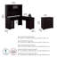 Ensemble de bureau d'ordinateur avec clapier 4 articles Kaionna-44431380