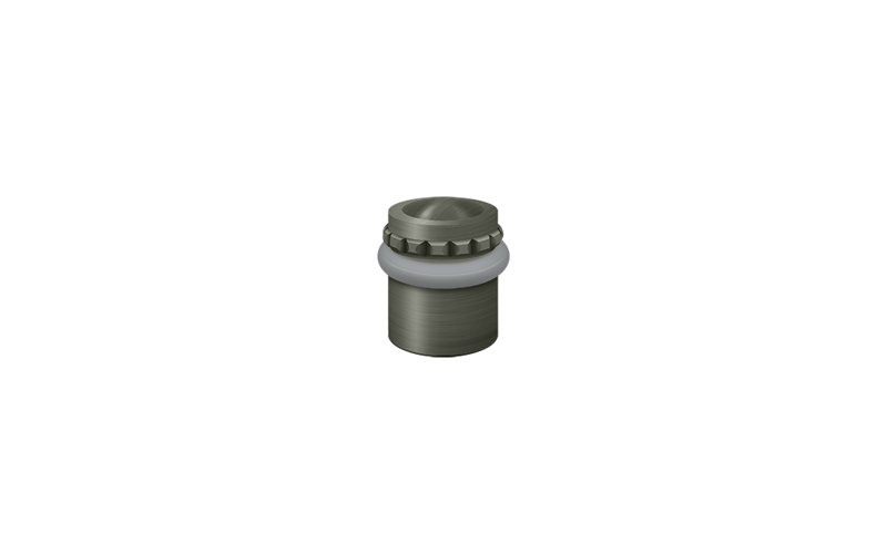 Deltana UFBP4505U3 Round Universal Floor Bumper Pattern Cap 1-5/8", Solid Brass in Polished Brass, 38" H x 26" W x 26" D