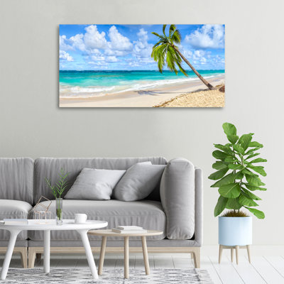 Tropical Beach - No Frame Print on Canvas