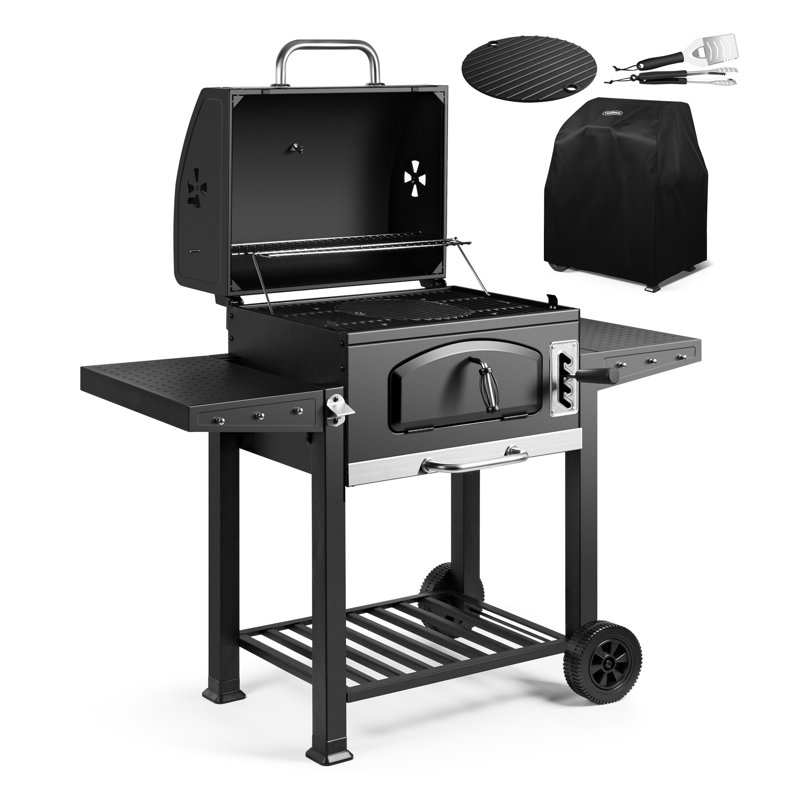 VonHaus 134cm W Charcoal Grill