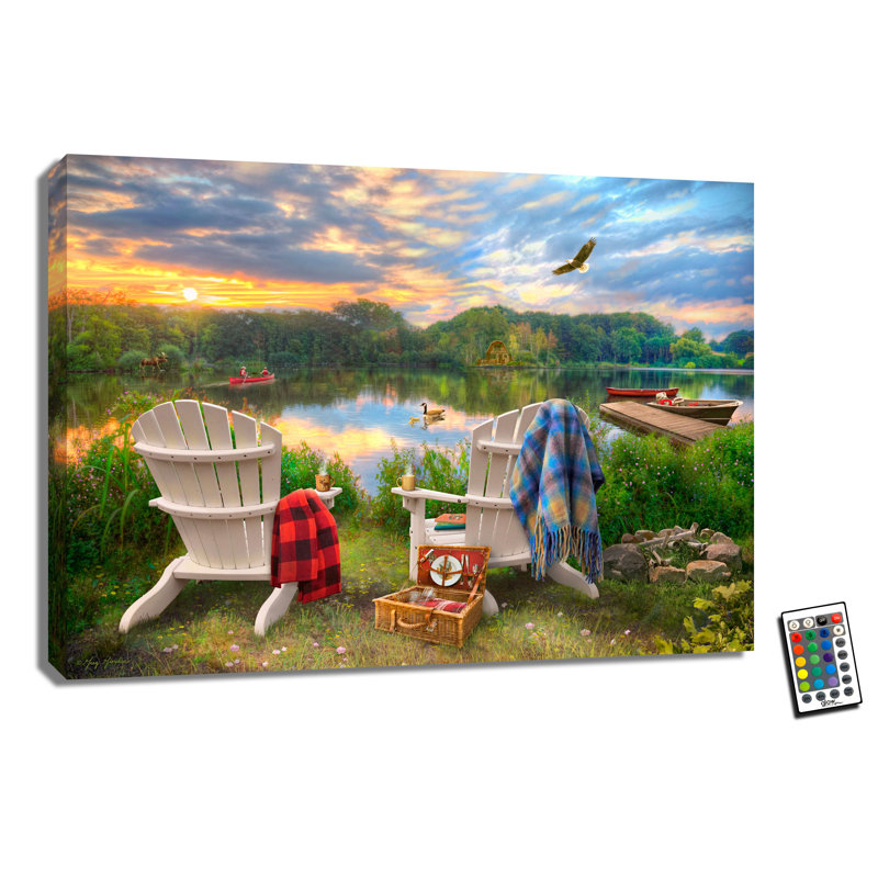 Chaises Adirondack 18 x 24 entièrement illuminées