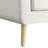Gomez Sofa Bumper Sectional Cream