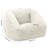 47.2" L-Shaped Memory Foam Faux Fur Beanbag Sofa-799271399