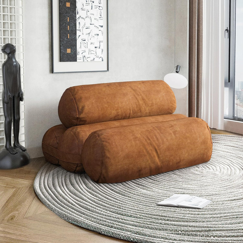 Faux Leather Sofa