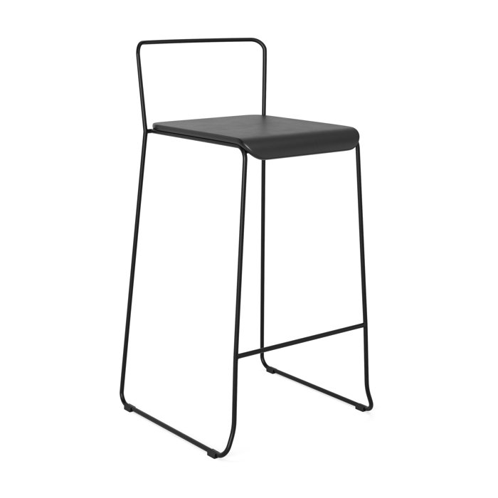 17 Stories 28'' Counter Stool with Metal Frame | Wayfair