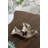 11X9.5" Decorative Dove Tray With Metallic Gold Finish