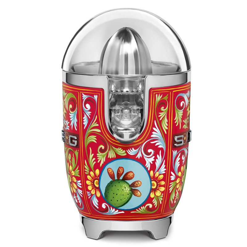 Smeg x Dolce Gabbana D&G Citrus Juicer, Silver/Red