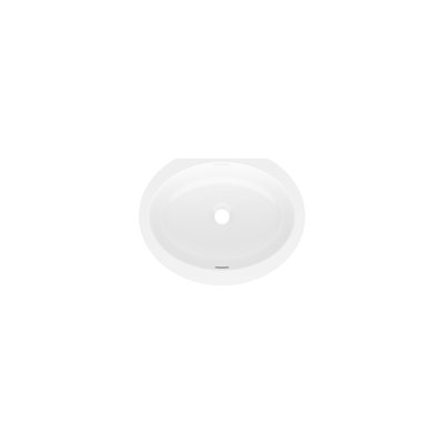Kaali 46 Oval 18-3/4" Undermount Lavatory Sink in Volcanic Limestone with Internal Overflow
