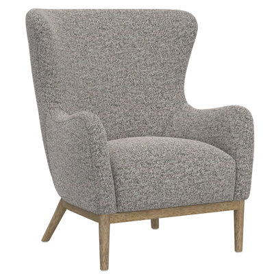 gray wingback accent chair