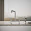 Kohler Purist® Two Handle Deck-Mounted Bridge Kitchen Sink Faucet with Pull Out Side Sprayer-6671593