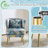 Floral Velvet Barrel Accent Chair With Lumbar Pillow - Mid Century Modern Upholstered Small Space Reading Chair With Gold Metal Legs For Living Room, Bedroom-1966262971-1966262913