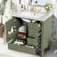 Meuble-lavabo moderne avec lavabo en céramique-967370747