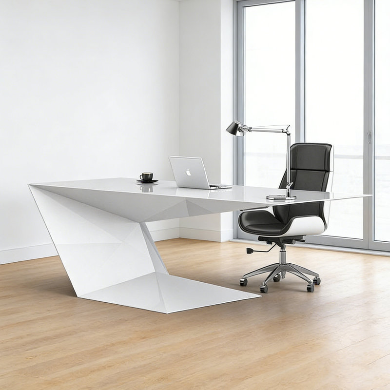 Bureau simple et moderne, H 29,53 po x l 78,74 po x P 31,5 po