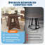 Table de salle à manger ovale, table de cuisine de style campagnard de 150 cm pour 4 à 8 personnes-927707007
