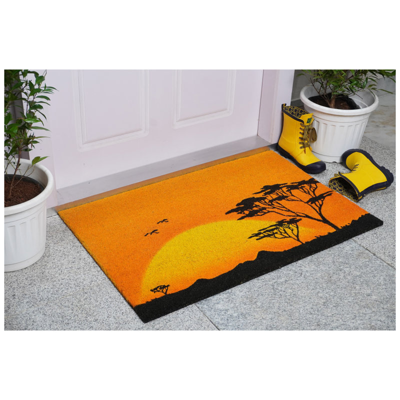 Tapis de porte antidérapant 24 po x 36 po Sunrise