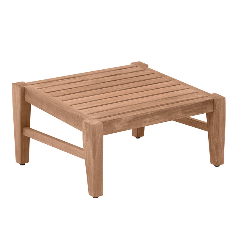 Croquet Teak Ottoman, Croquet Teak #4 Natural Teak