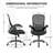 Nolon Ergonomic Mesh Office Chair with Lumbar Support & Flip-Up Armrests - Swivel Rolling Task Chair for Home Office, Computer Desk-397828172