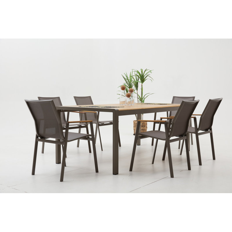 Blizzard 6 - Person Patio Dining Set with Rectangular Table
