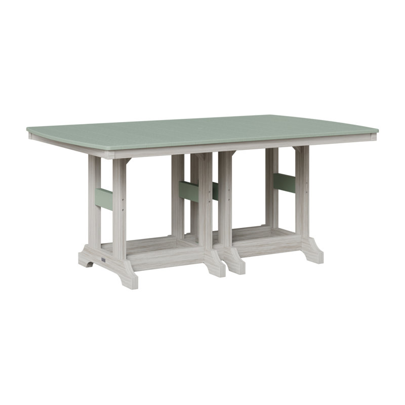 Table de bar rectangulaire Berlin Garden Garden Classic, Écume de mer, écume de mer, H 39,5 po x l 72 po x P 44 po