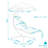 Steel Outdoor Floating Chaise Lounge Chair with Canopy with Stand - Teal-1534134650