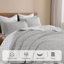 Ensembles de courtepointe 100% coton 98 po x 90 po Dduoxin - 1 courtepointe avec 2 taies décoratives-123301032-123301034