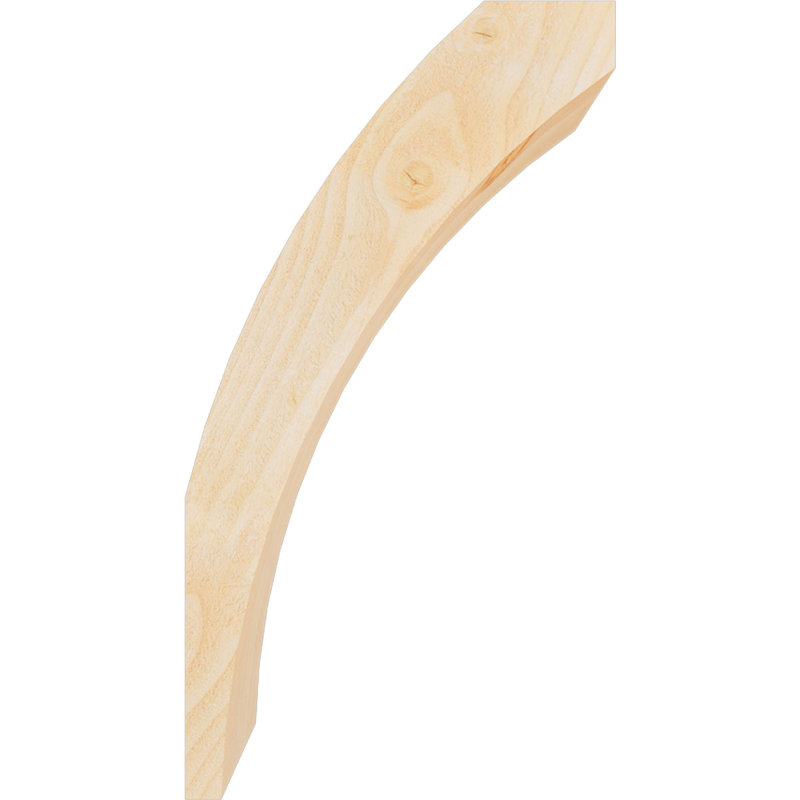 Thorton Knee Brace, 6"W Douglas Fir (Rough Sawn), 14-in. D x 26-in. H