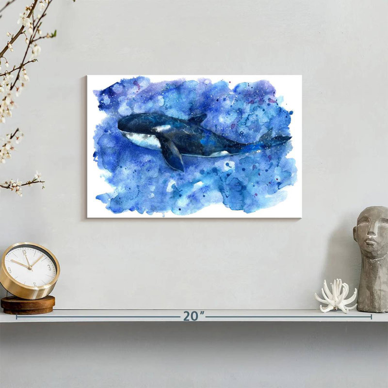Brampt Blue Killer Whale, 8" H x 12" W