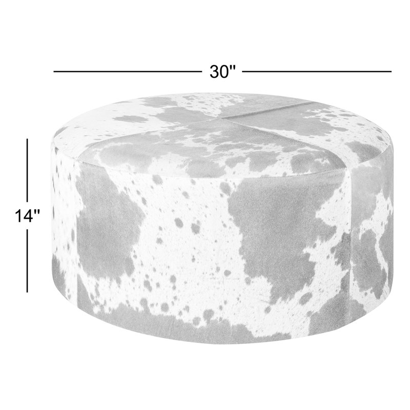Cattima Hair on Hide Ottoman