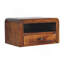 Table de chevet flottante Chunky Chestnut, 1 tiroir, 1 fente ouverte, brun-268710548