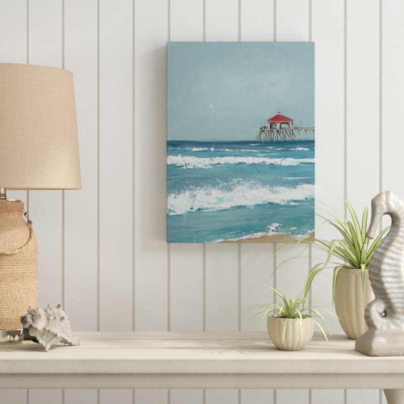 « fishing pilier diptych i », peinture sur toile tendue, H 19 po x l 14 po x P 2 po