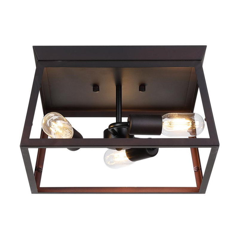 Plafonnier encastré 3 lumières 14 po