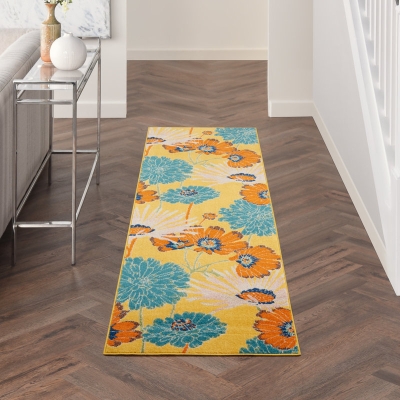 Abruscato Floral Indoor Rug, Runner 2'3" x 7'6"