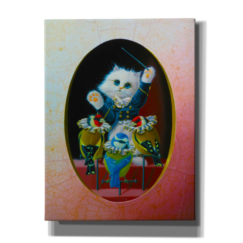 «Singing Master» par Valery Vecu Quitard, H 16 po x l 12 po x P 0,75 po