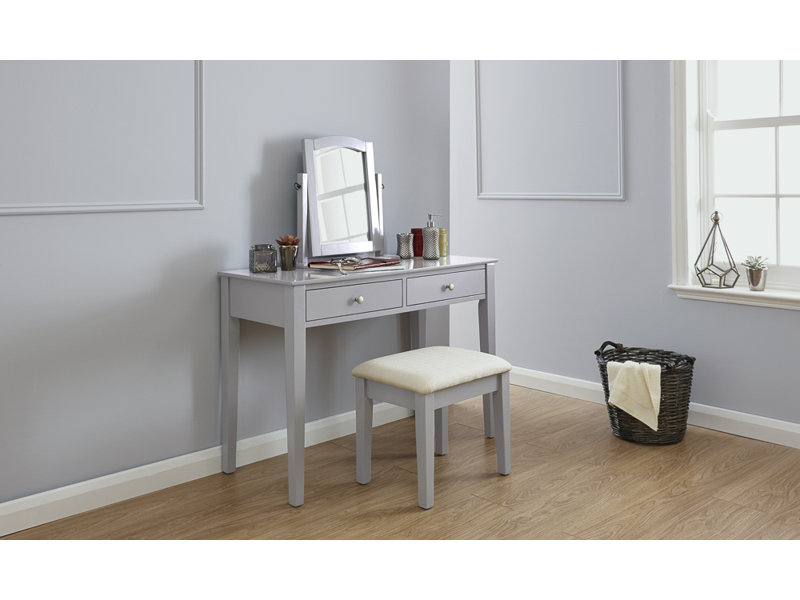 Arundel Dressing Table with Mirror, Grey