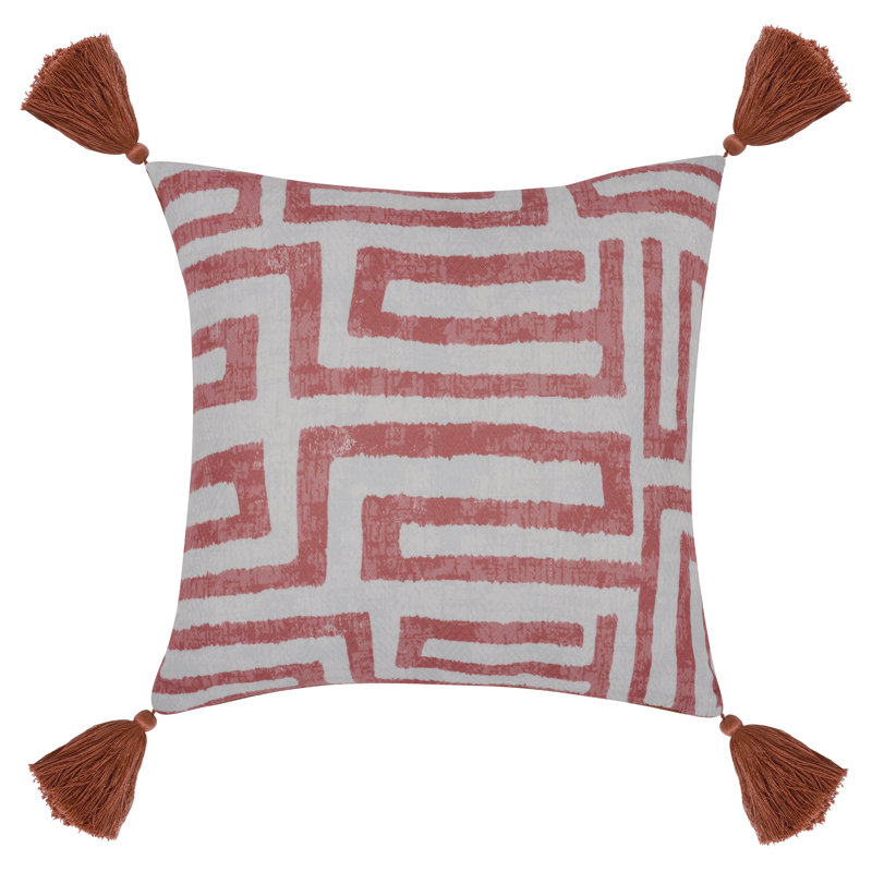 Karo Indoor/Outdoor Reversible Throw Pillow