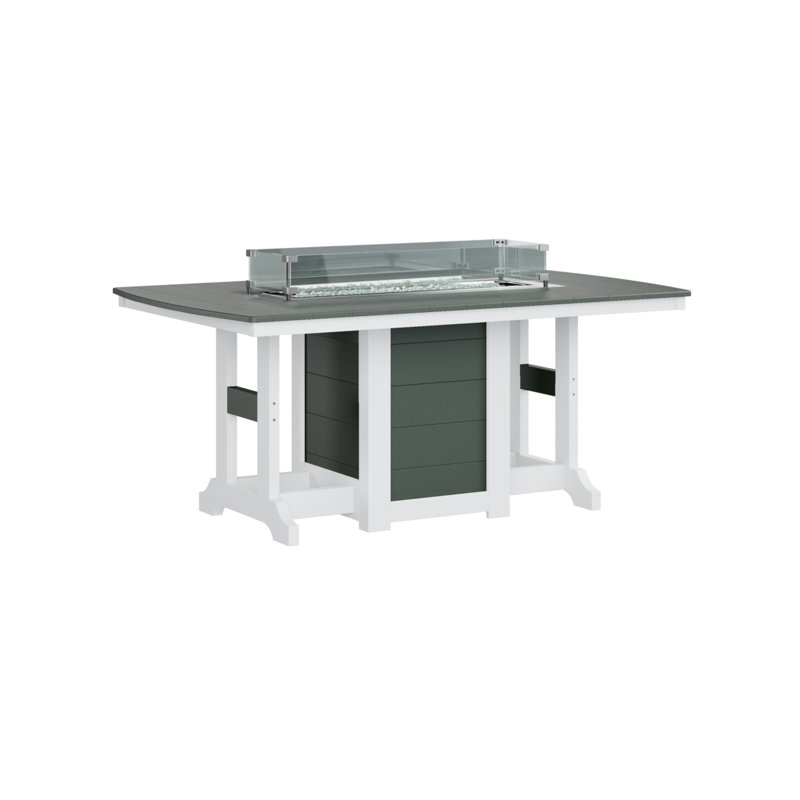 Table de bar berlinois Berlin, Rouge écarlate, H 39,5 po x l 44 po x P 72 po