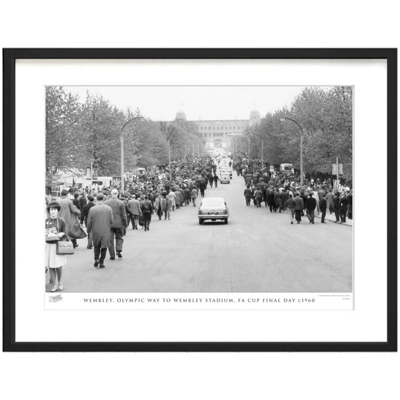 Wembley, Olympic Way To Wembley Stadium, FA Cup Final Day C1960 by Francis Frith - Single Picture Frame Print