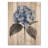 Hydrangea In Monochrome Garden II - Hydrangea Wood Wall Decor - On Natural Pine Wood-892484571