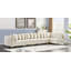 Canapé modulaire en velours réversible de 168 po de largeur-82749531