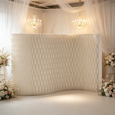 Folding Room Divider, Adjustable Privacy Divider, Portable Paper Room Partition, Foldable Wall Dividers for Room Separation, Decorative Privacy Screen for Home Dorm Office Studio Exhibition Store