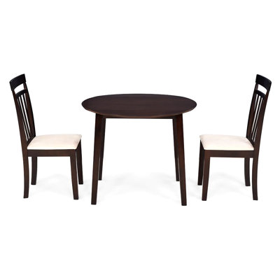 Mcgann Drop Leaf Solid Wood Dining Set