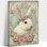 Art mural de lapin de Pâques GUTTATY, décoration murale de photos de lapin de Pâques au printemps, décorations murales de fleurs de lapin et de printemps, impressions de Pâques pour le salon, la chambre à coucher, la chambre d'enfant, la chambre de bébé prête à être suspendue 12 po x 18 po