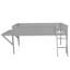  Lit mezzanine Gaming avec bureau et DEL, gris-446572639