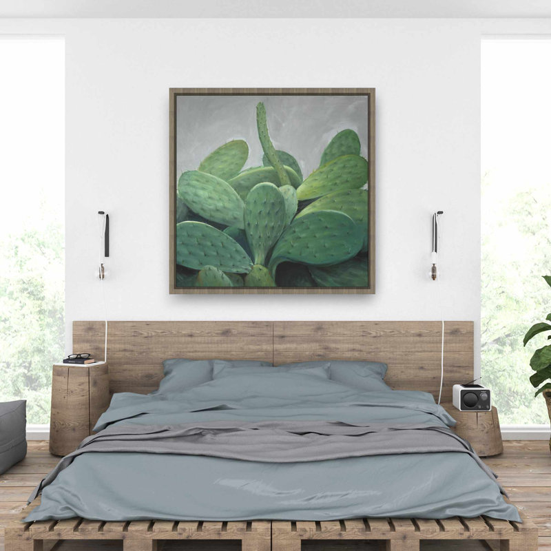 Cactus Bundle - chambre à coucher exotique, décoration sur toile encadrée