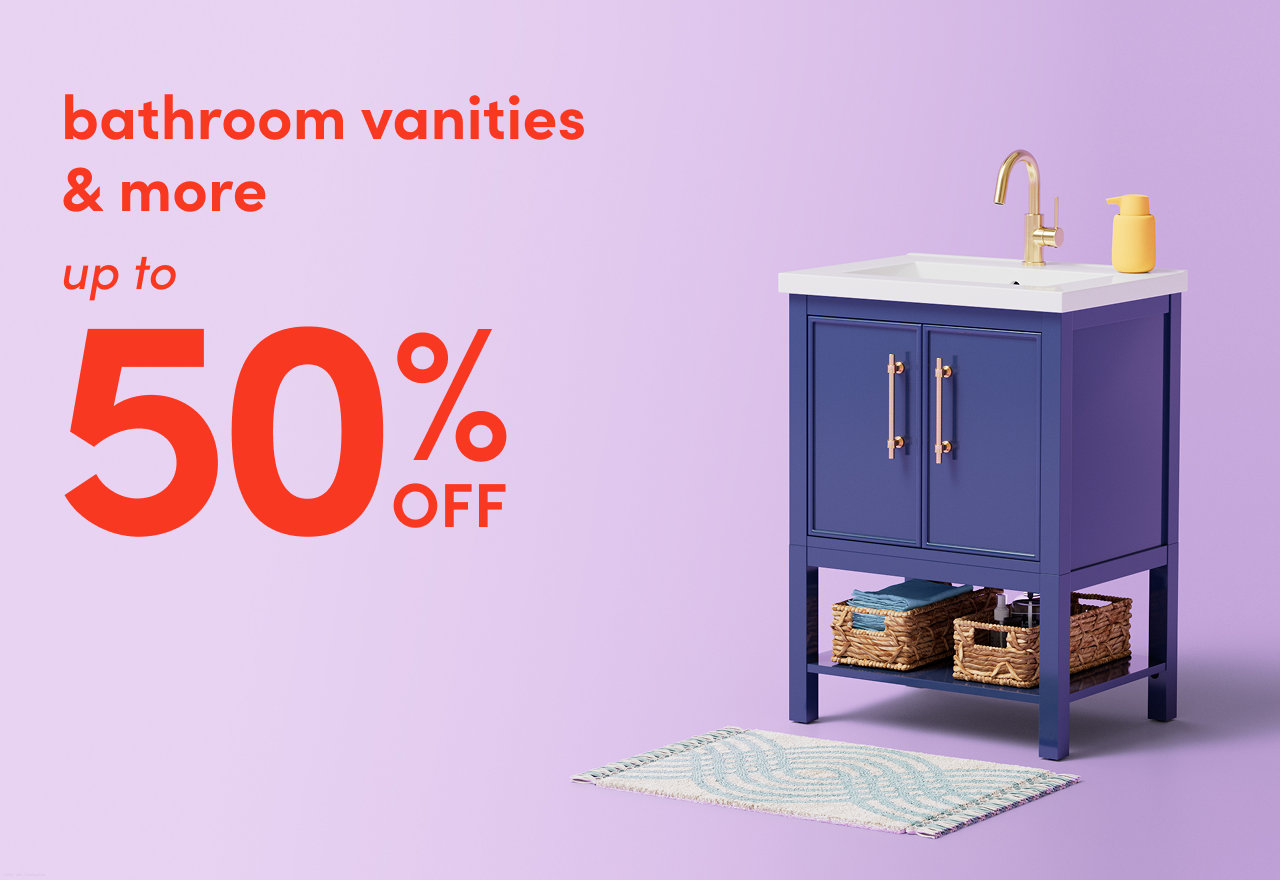 bathroom vanities & more on clearance