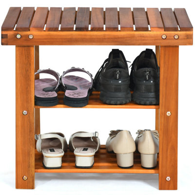 Costway 4 Pair Stackable Shoe Rack