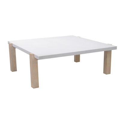 Posey Antique Wash and Ivory Composite Coffee Table
