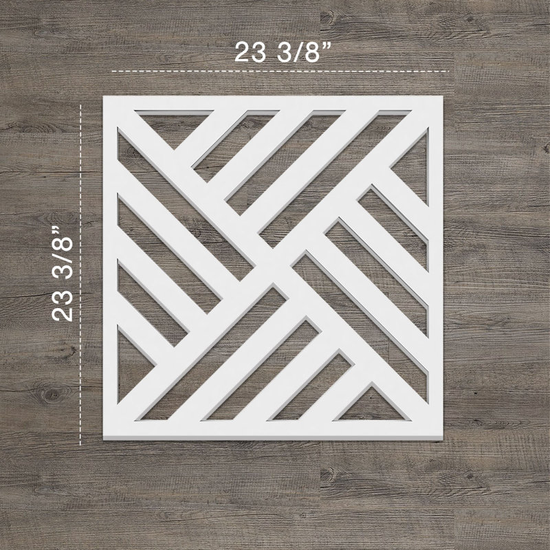 Panneaux muraux décoratifs Allen, H 23,375 po x l 23,375 po x P 0,375 po
