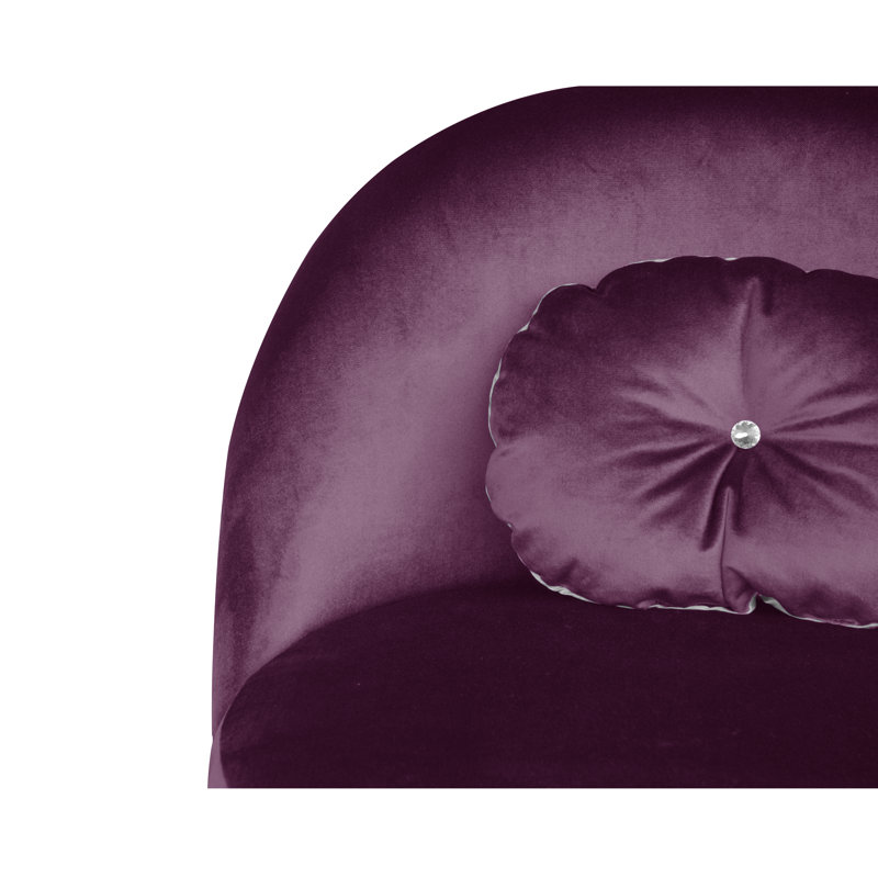 Glamour Upholstered Accent Chair, Violet
